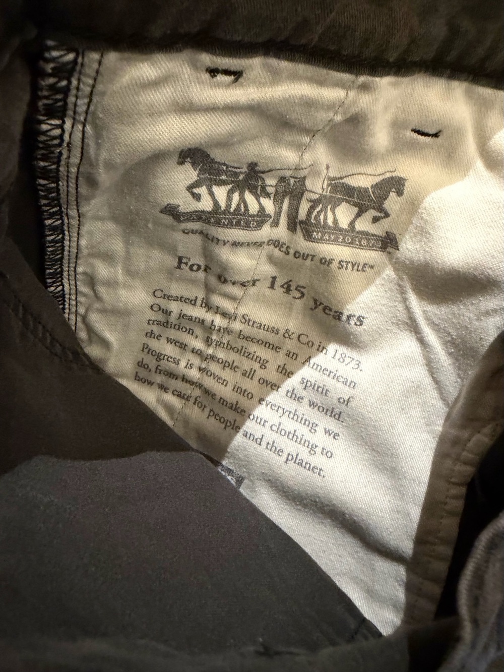 Levi Strauss & Co Chino Men's Pants Olive 30x30 - Picture 7 of 7